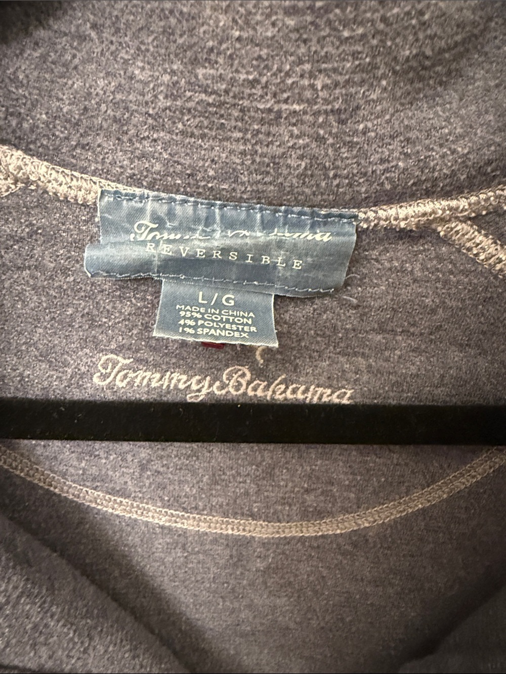 Tommy Bahama Women's Reversible Heather Gray Sweatshirt